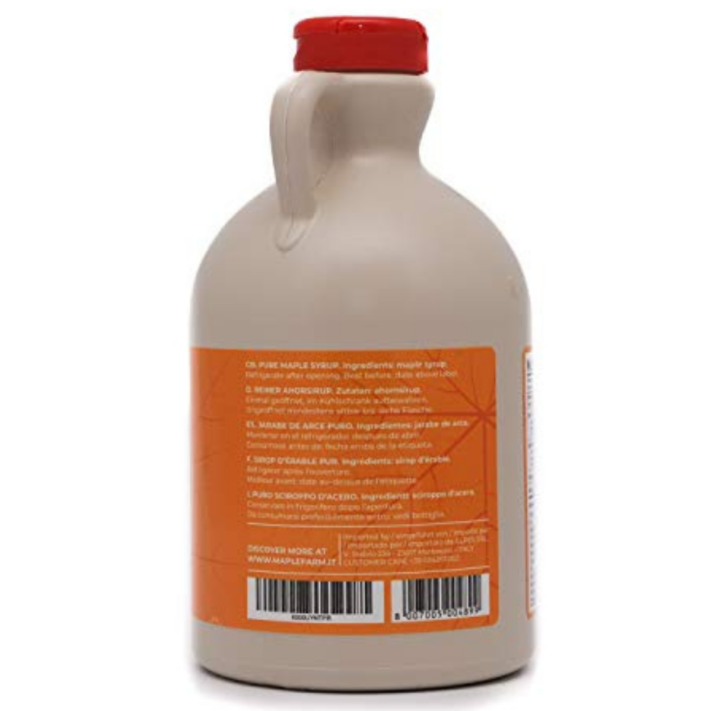Puro Sciroppo d'acero - Grade A - Dark Color - Robust taste - Caraffa da 4L (5,20Kg) - immagine 2