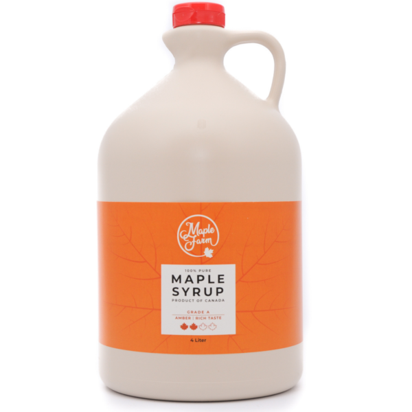 Puro Sciroppo d'acero - Grade A - Amber Color - Rich taste - Caraffa da 4L (5,20Kg)