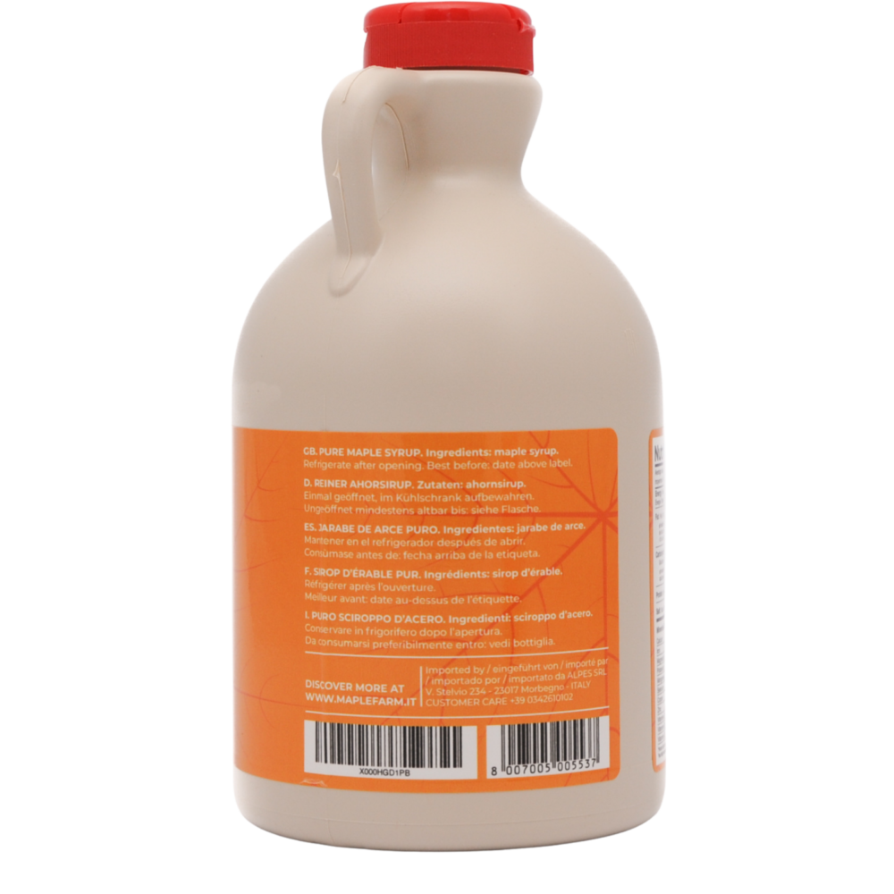 Puro Sciroppo d'acero - Grade A - Amber Color - Rich taste - Caraffa da 4L (5,20Kg) - immagine 2