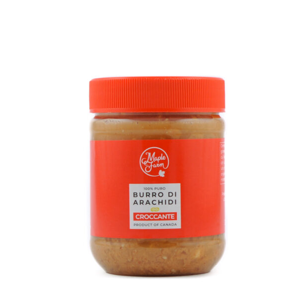 Puro Burro d'arachidi croccante (CRUNCHY) - Vaso da 325g