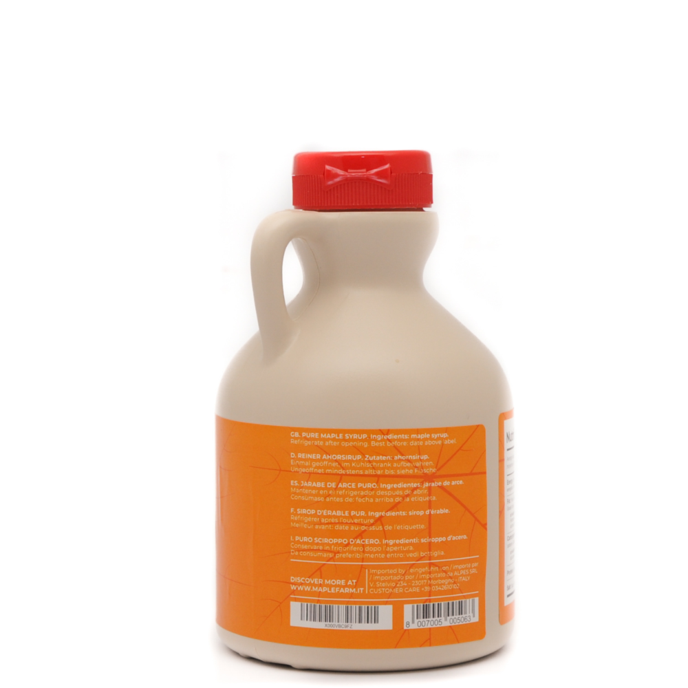Puro Sciroppo d'acero - Grade A - Dark Color - Robust taste - Caraffa da 500ml (660g) - immagine 2