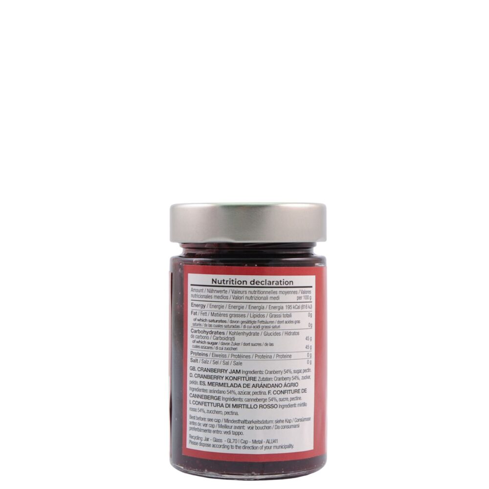 Confettura di cranberry – Vasetto da 240g - immagine 2