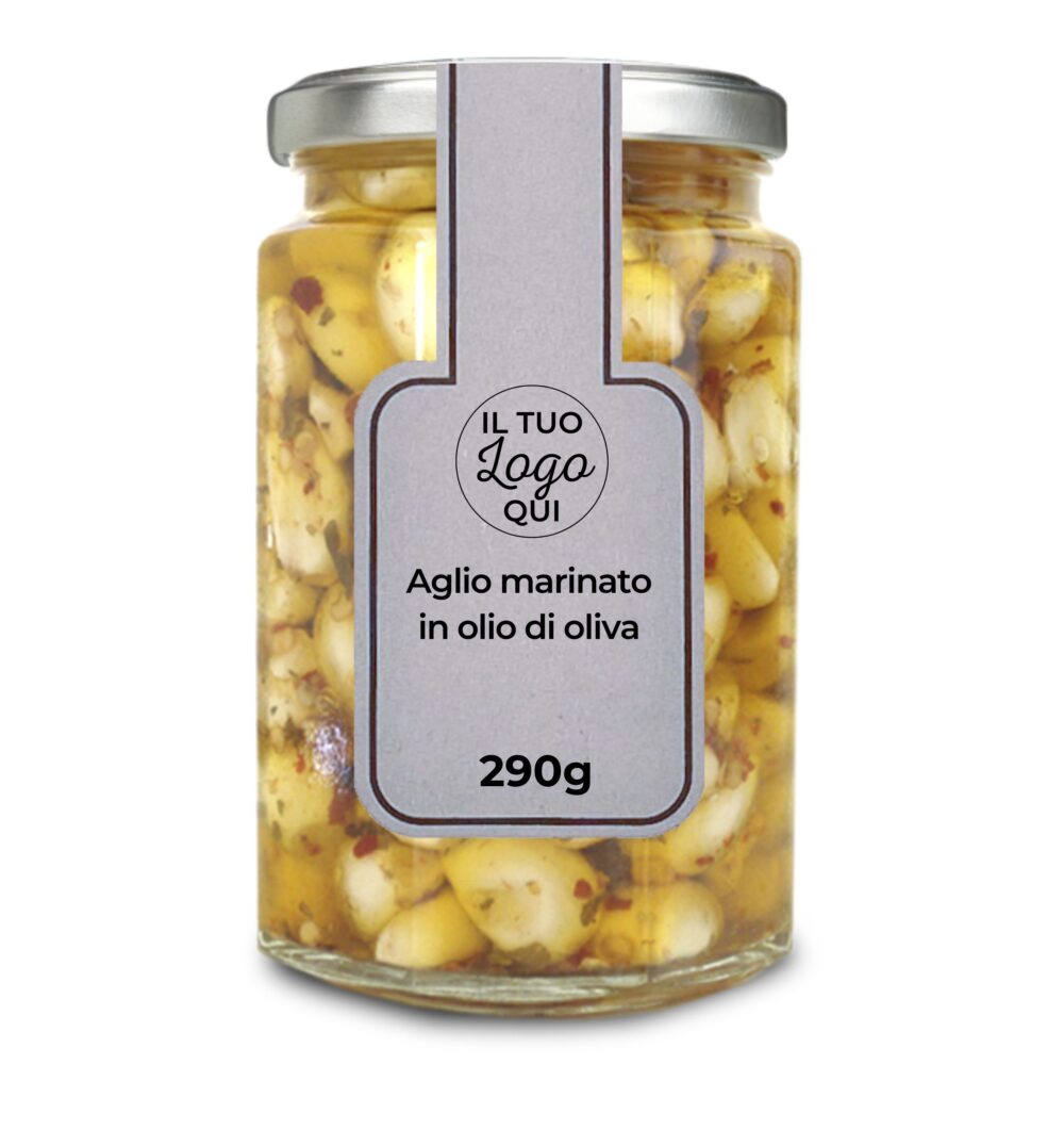 Aglio marinato in olio di oliva - Vasetto da 290g