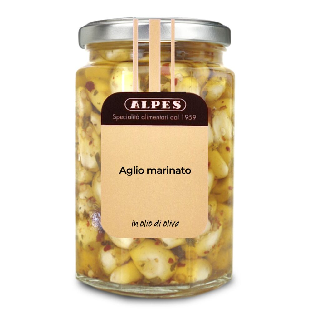 Aglio marinato in olio di oliva - Vasetto da 290g
