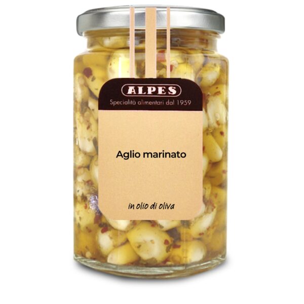 Aglio marinato in olio di oliva - Vasetto da 290g