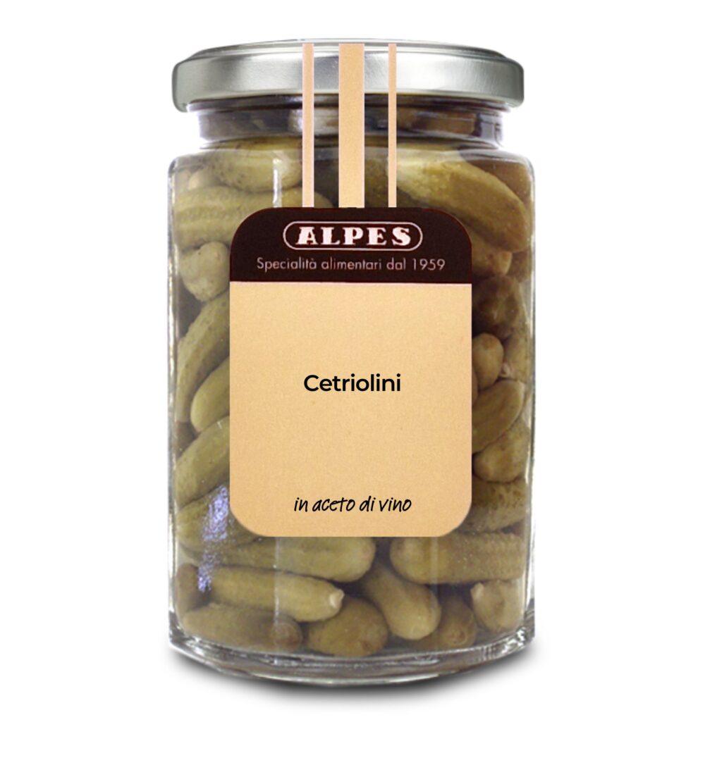 Cetriolini in aceto di vino delicato - Vasetto da 290g