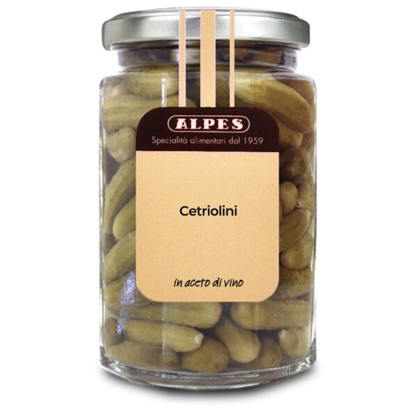 Cetriolini in aceto di vino delicato - Vasetto da 290g