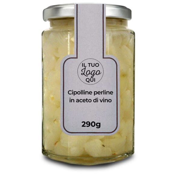 Cipolline perline in aceto di vino delicato - Vasetto da 290g
