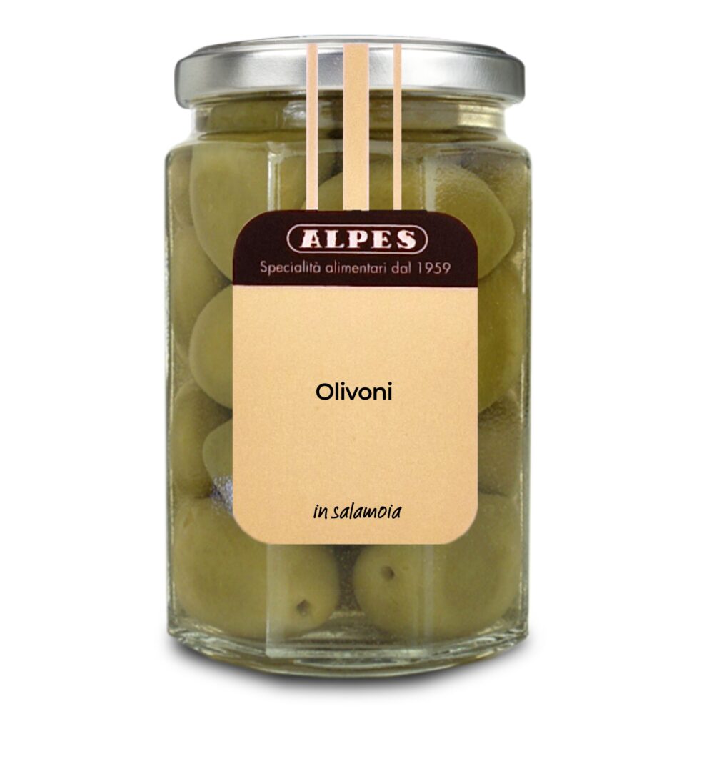Olivoni verdi in salamoia - Vasetto da 290g