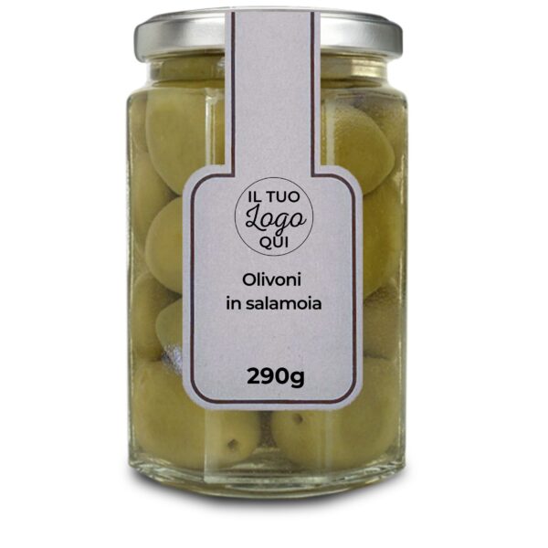 Olivoni verdi in salamoia - Vasetto da 290g